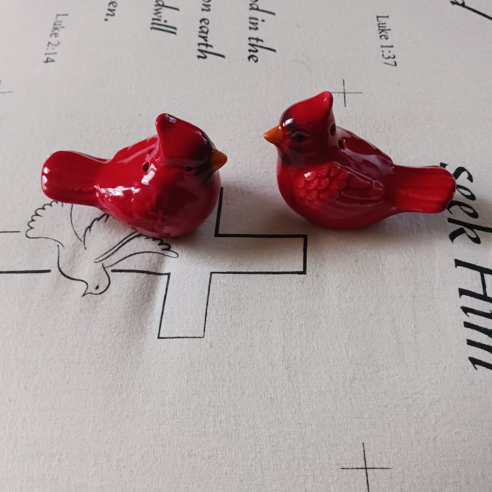 red bird salt and pepper shakers FINAL PRICE, NO DISCOUNTS AND LIKES